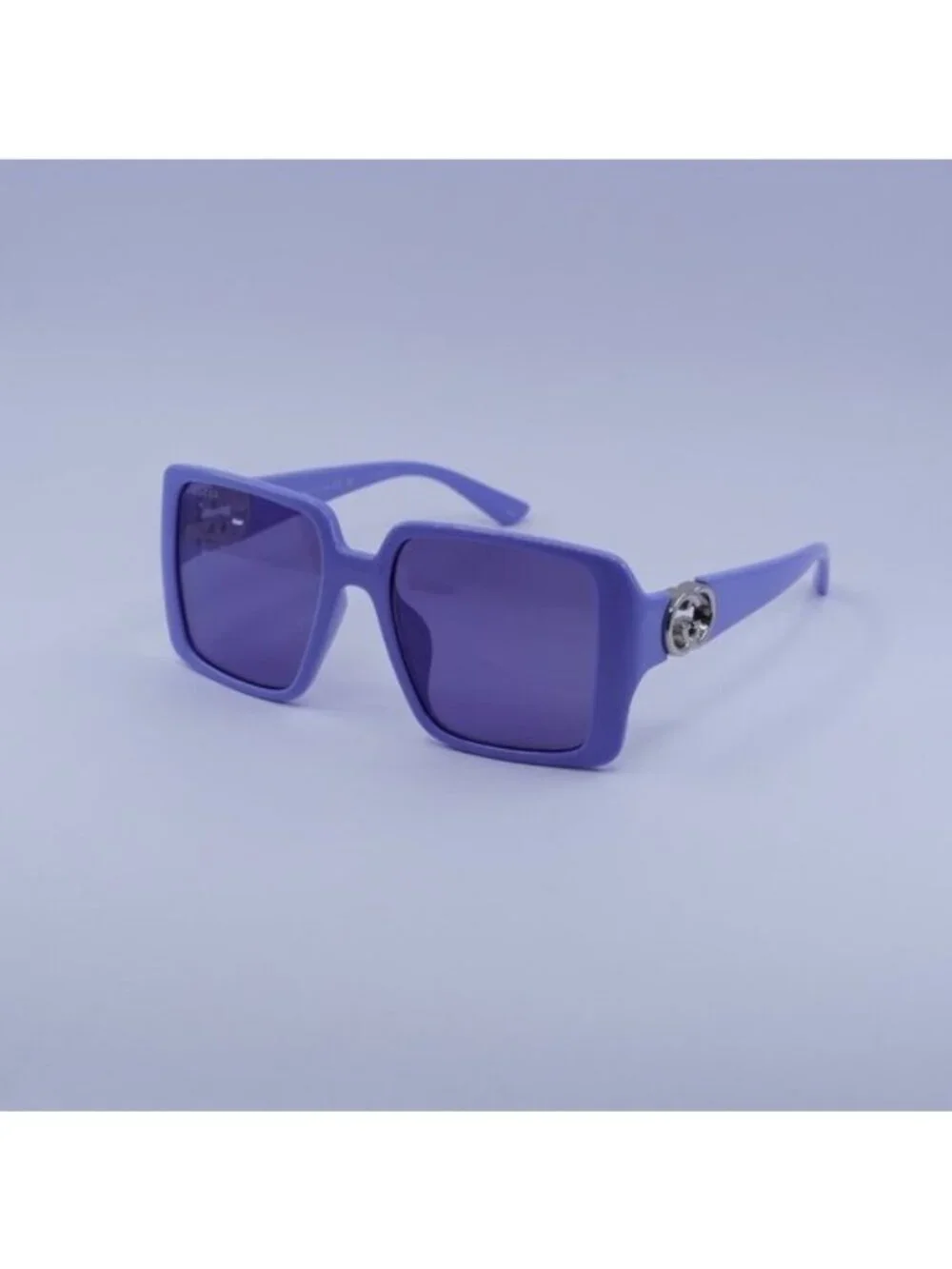 Gucci GG1692SA 004 Sunglasses Violet Square Frame, Violet Lenses